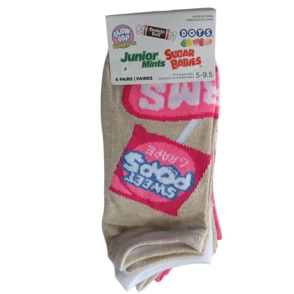 Candy-Themed Socks Set No Show Ankle